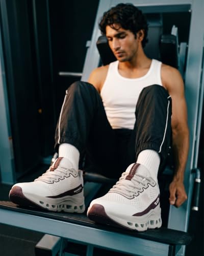 Image of Bacca Bucci Balance Men's Sports Sneakers | Ultra-Light Jacquard Running Shoes with Cushioned Rebound Sole | EVA + Rubber Heavy-Duty Outsole | All-Day Comfort & Breathable Daily Trainers