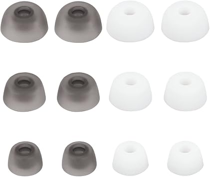 Replacement Eartip Ear Buds Tips Compatible with Jabra Elite 75t Headphone,6 Pairs Replacement Silicone Tips, Compatible with Jabra Elite 75t/ 65t/ Active/ 7 Pro S/M/L