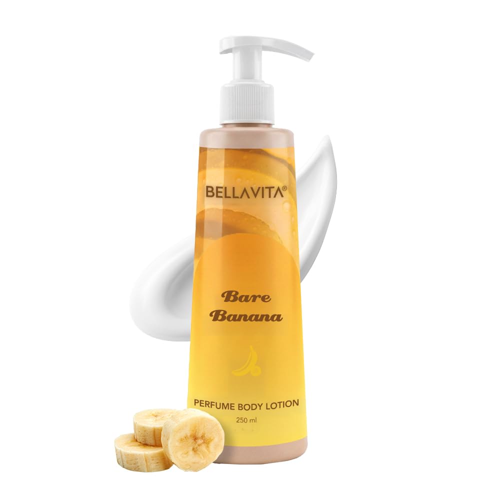 BELLAVITA Bare Banana | Perfume Body Lotion for Man and Woman | Long-lasting Hydration | Soft & Smooth Skin | Long-lasting Scent | Paraben-free | Infused with Cocoa Butter & Glycerin | 250ml-image-43