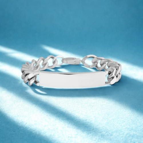 Pulsera Nautica de acero inoxidable para hombre 8 pulgadas miniatura 3