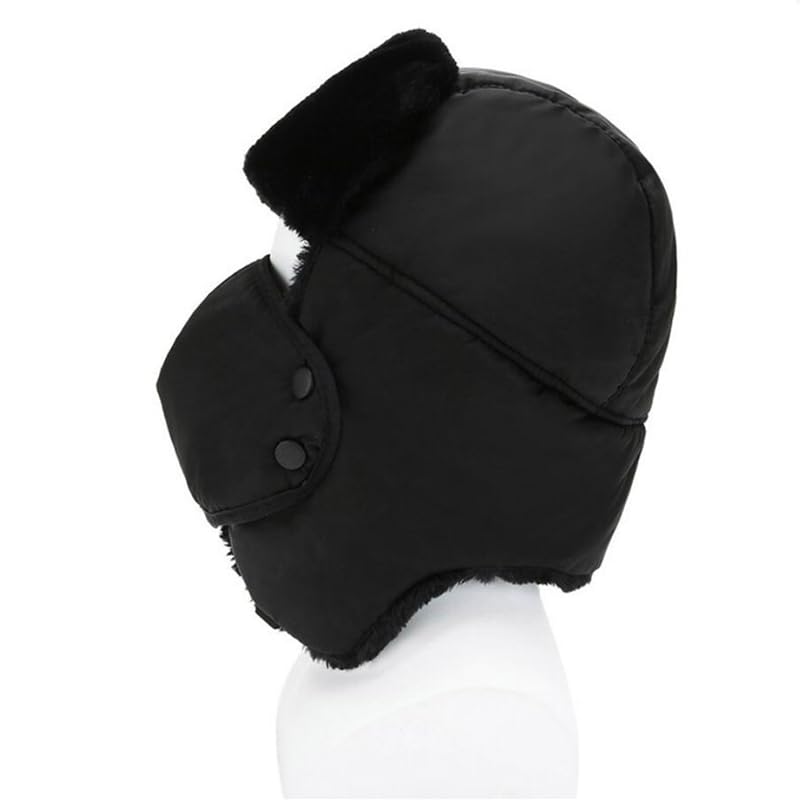 Gorro de Invierno Térmico Sombreros de bombardero de invierno Espesar Sombreros rusos cálidos Hombres Mujeres Invierno Cálido Gorro de esquí de nieve Sombrero de Aviador para Esquiar Deportivas al Air