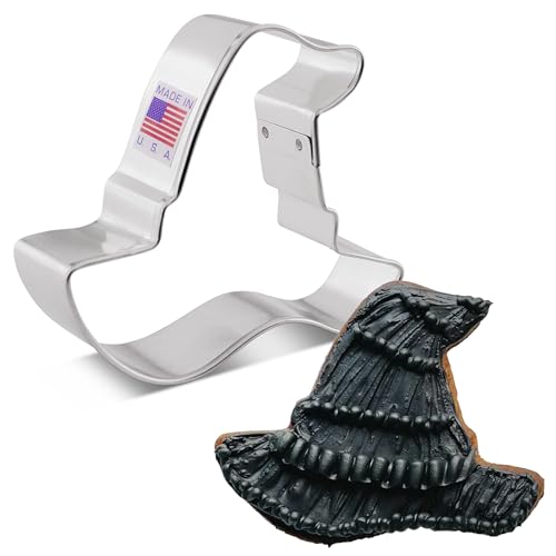 Ann Clark Cookie Cutters Witch Hat Halloween Cookie Cutter, 3" Made in USA