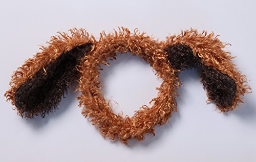 Making Believe Brown Furry Puppy Dog Headband And Tail #TOP4