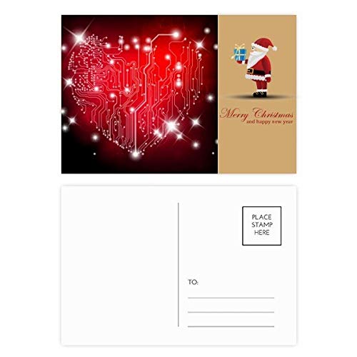 Cartes postales cœur en lot de 20 au design moderne et papier de质量 supérieure