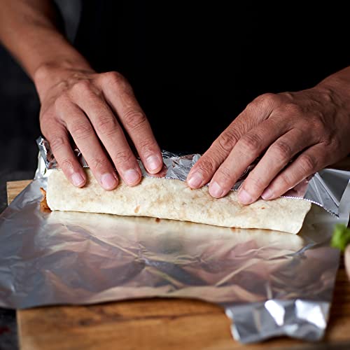 Ecoquality [1 Pack] Food Service Aluminum Foil Roll (12" X 1000) With Sturdy Corrugated Cutter Box - Great For Grill Use, Kitchen Wrap, Foil Wrap, Cooking, Cleaning #TOP5