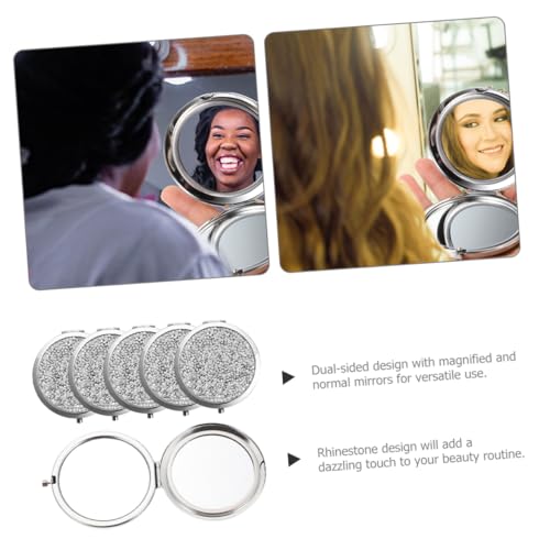 Baluue 6 Unidades espelho de bolso bolsa de ouro oculos para maquiagem óculos para maquiagem carteir