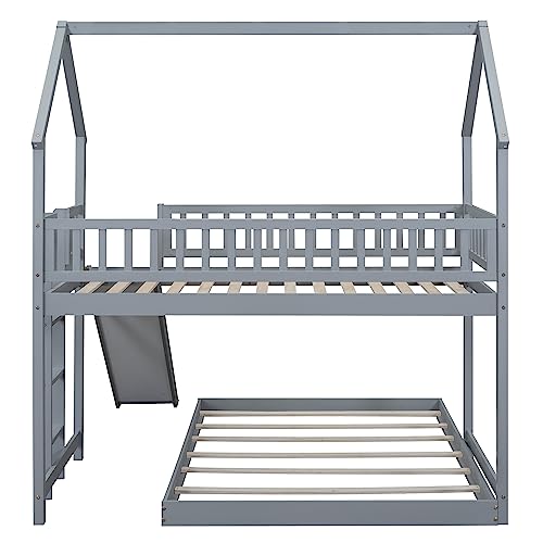 Softsea WS01718 House Bunk Bed With Slide And Built-In Ladder thumb #6