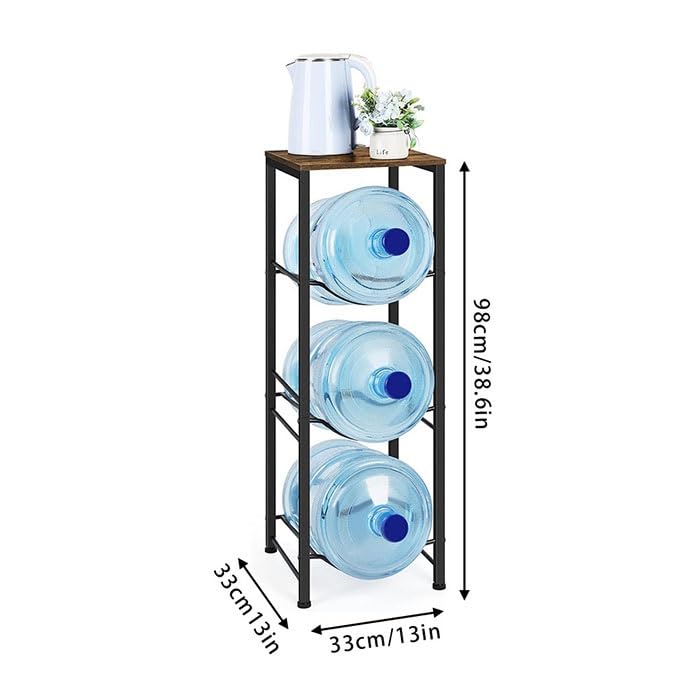 Étagère à snacks et support de bonbonne d'eau métallique pour optimiser les petits commerces - 7