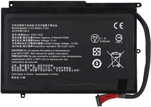 Image of Wefly RC30-0220 Laptop Battery Compatible for Razer Blade Pro 17 inch (2017) i7-7700HK GTX 1060 RZ09-0220 RZ09-02202 RZ09-02202E75 RZ09-02202E75-R3B1 Laptop Battery