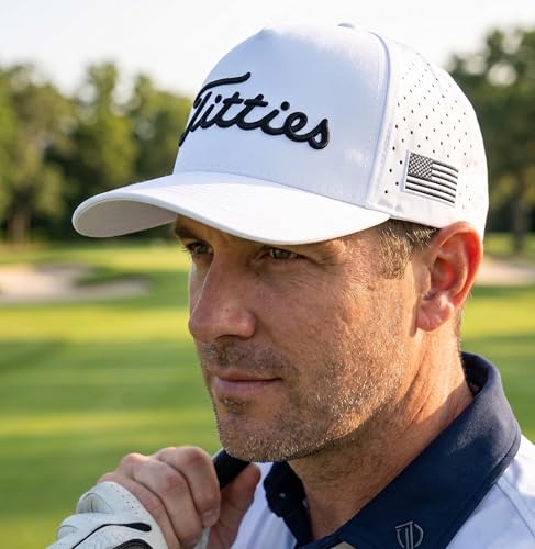 Image of Funny Golf Hat Gifts for Men, USA Funny Golf Cap with USA Flag, Gift Party, Birthdays, Wedding Gifts One-Size Fits All