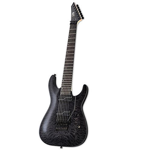 Esp Lbuz7Qmstblk 7-String Solid-Body Electric Guitar, Unearth Signature Series #TOP6