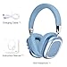 New Wireless Headset, Hifi Clear Call, Comfortable Fit With Head, Foldable, Rotatable, Stretchable. Compatible with Mobile Phones, Computers, MP3 and Other Devices. Wireless Headphones (Blue)