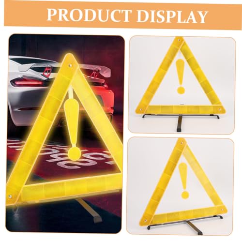 Triángulo reflectante plegable para seguridad vial miniatura 4
