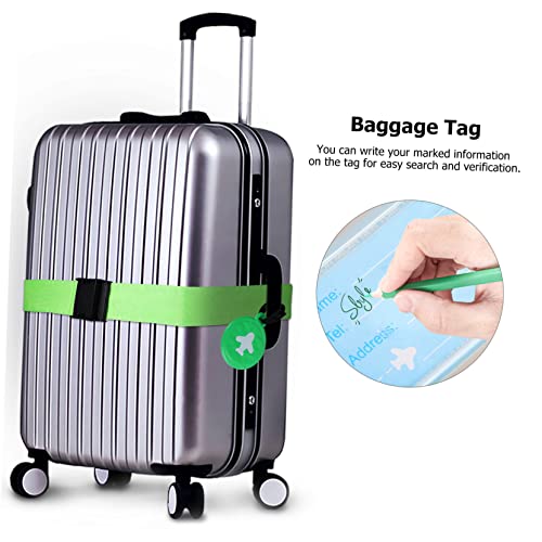 SOIMISS 1 conjunto de etiquetas de bagagem de viagem cintos para acessórios, alças de identificação
