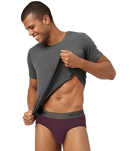 FREECULTR Men's Underwear Anti Bacterial Micromodal Airsoft Brief - Non Itch No Chaffing Sweat Proof (Mist Grey, Port Wine, Avocado Green) - Pack... - Image 4