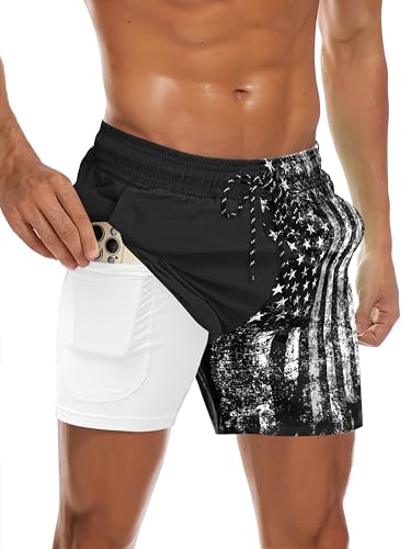 Maillot de bain pour homme court à séchage rapide COOFANDY short de plage avec poches