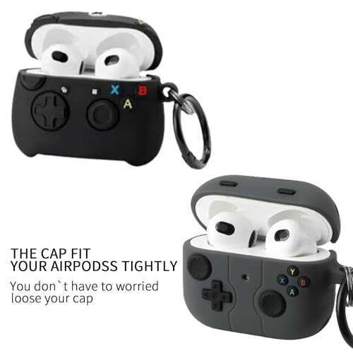 Image of [2Pack] Gedicht for Airpods 3rd Generation Case, Funny 3D Cartoon Game Console Design Silicone Soft Cases for Airpods 3rd Case Cover, with Keychain Kids Women Men for Airpods 3 Case