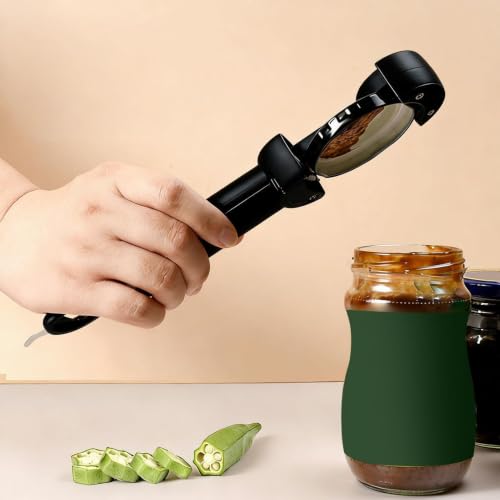 Abridor de tarros retráctil magnético para tapas de frascos en cocina 4