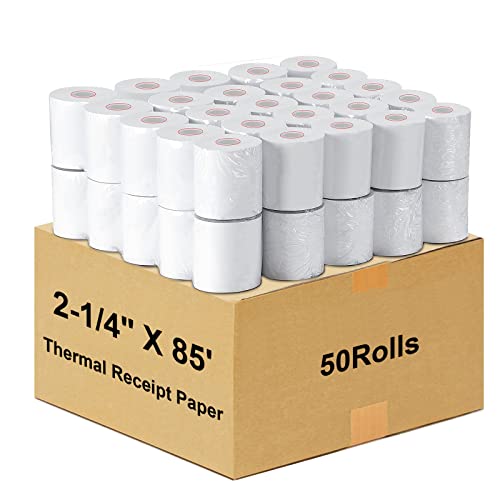 Papel de impresora POS LabelMore 2-1/4" x 85' ideal para comercios y hostelería activa