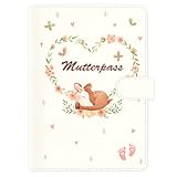 KONVINIT Mutterpasshülle Mutterpass Schutzhülle Personalisiert aus Kunstleder Organizer für...