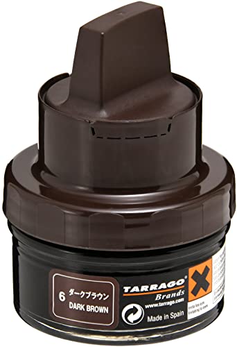 革靴のキズを隠してピカピカに セルフシャイン クリーム 50ml 靴磨き 合皮 ガラスレザー 着色 栄養 ツヤだし カルナバワックス 警察学校 タラゴ メンズ ダークブラウン