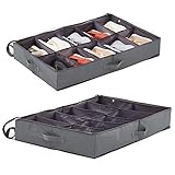 MEJOR ORGANIZACIÓN: Cada celda grande dividida mide 26,5 x 16,5 x 13cm, se ajusta a 10 pares de zapatos o 5 pares de zapatos más grandes. La ventana superior transparente le permite encontrar fácilmente sus zapatos o tacones favoritos. Una forma rápida y fácil de ahorrar tiempo y espacio valiosos en su habitación o armarios.