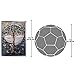 Design Toscano Stained Glass Panel - The Tree of Life Stained Glass Window Hangings - Art Glass Window Treatments, Living Room