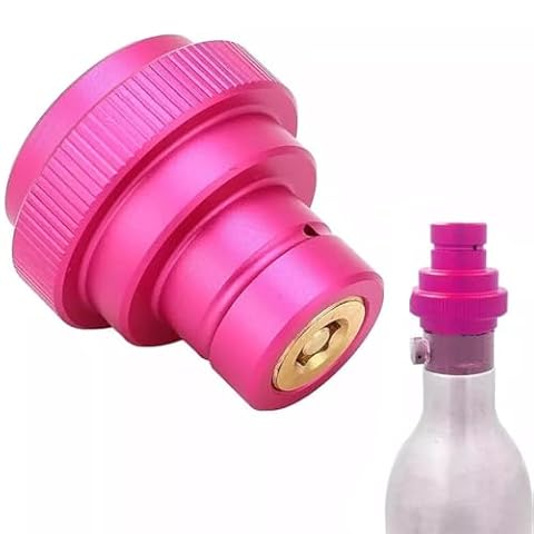 FiTspi Adapter Co2 do maszyny do wody gazowanej, zbiornik cylindryczny CO2 Quick Connect adapter do napełniania kompatybilny z 60L TR21-4 SodaStream Duo Terra