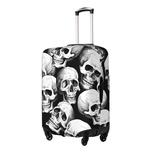 Halloween Skeleton Luggage Cover Elastic Suitcase Protector Ftis 25-28 Inch Suitcase Cover for Luggage2