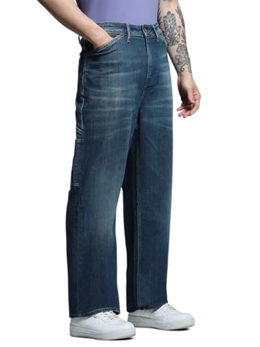 Image of Jack & Jones Men's Loose Fit Jeans | High Rise | Jeans for Men