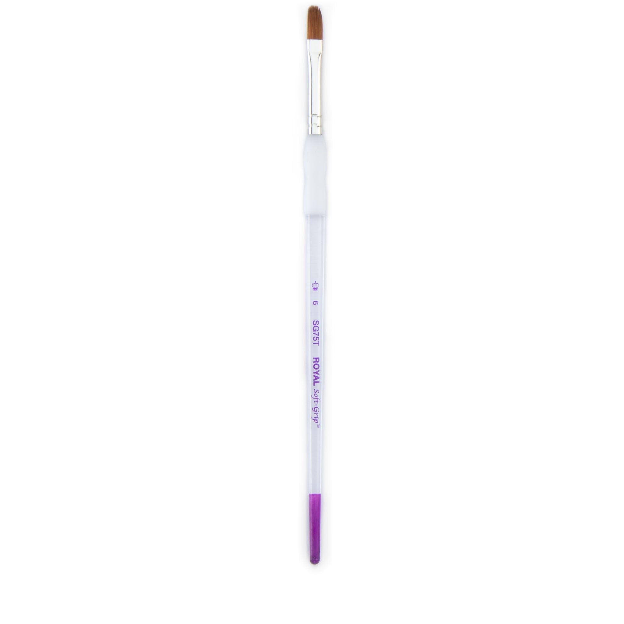 Royal & Langnickel Soft Grip Synthetic Sable Watercolour Paint Brushes (Filbert 4)