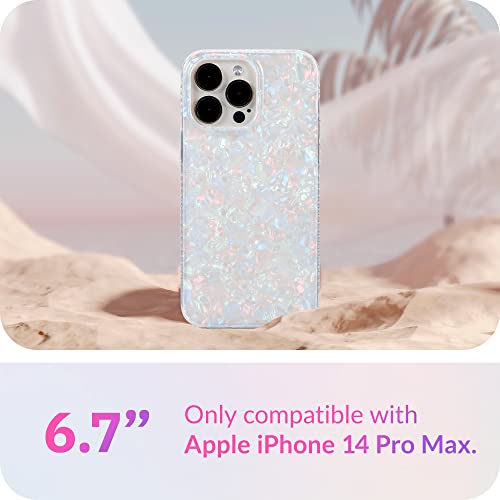 LONLI - for iPhone 14 Pro Max - Translucent Pearl Tort Phone Case for Women - Just in Case Series