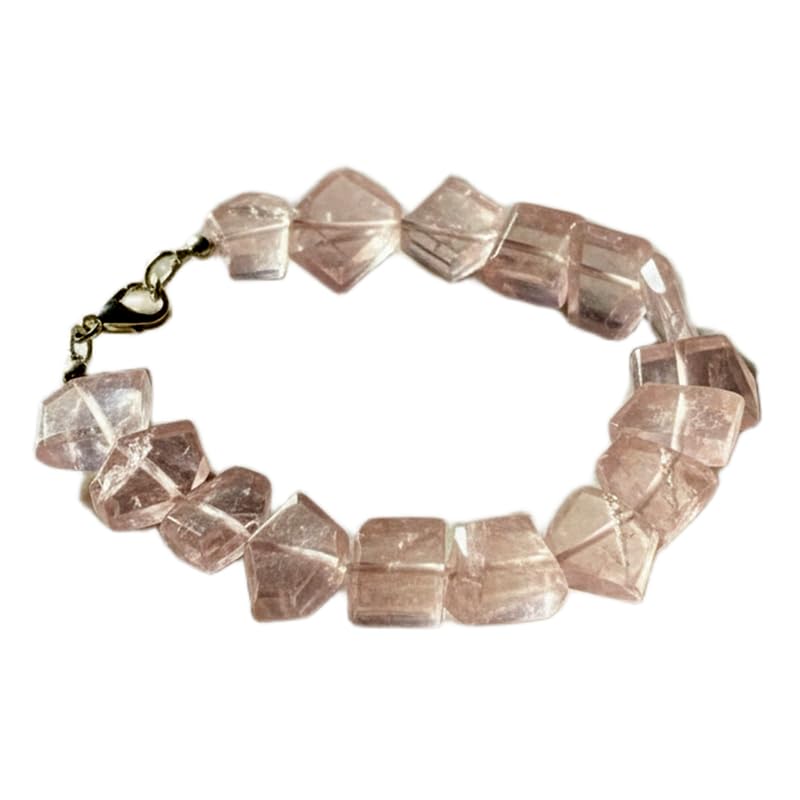 Bracelet en quartz rose pour sublimer vos tenues bohèmes quotidiennes