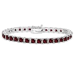 Synthetic Ruby - Sterling Silver