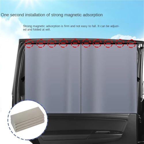 Parasol para coche magnético universal con ventilación 4