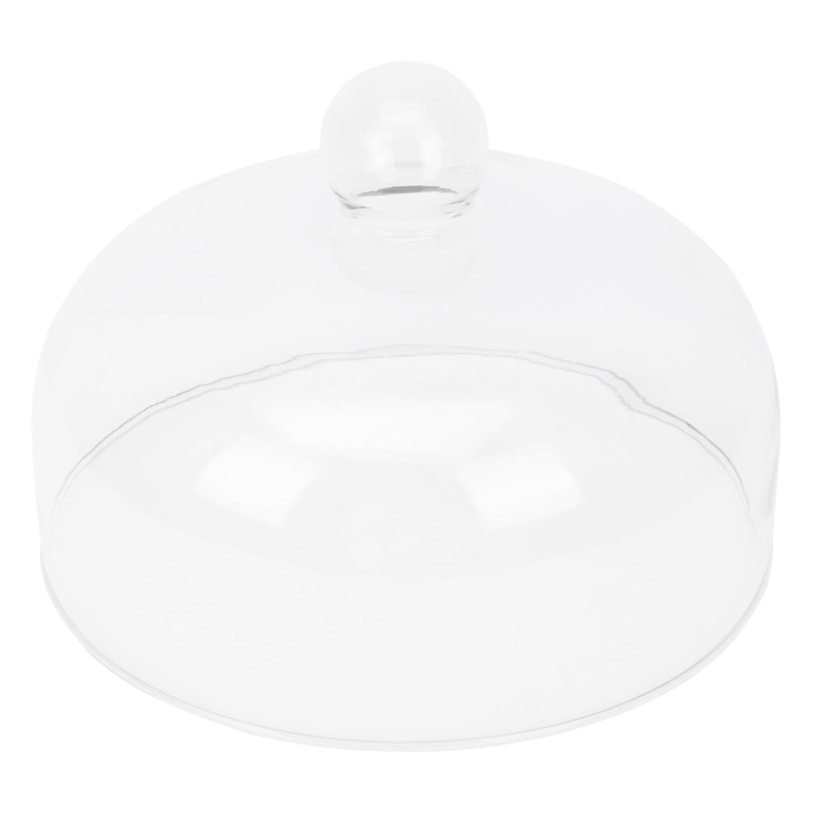 Cubierta de Vidrio Transparente para Alimentos Protector Antisalpicaduras para Microondas Tapa Estable y Fácil de Limpiar para Cocina y Repostería