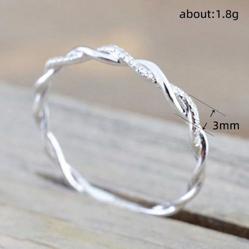 Minimalist Twisted Rope Statement Ring Personalized Accessory Ideal for Women's Daily Casual Wear Party Holiday Anniversary Love Jewelry Gift2