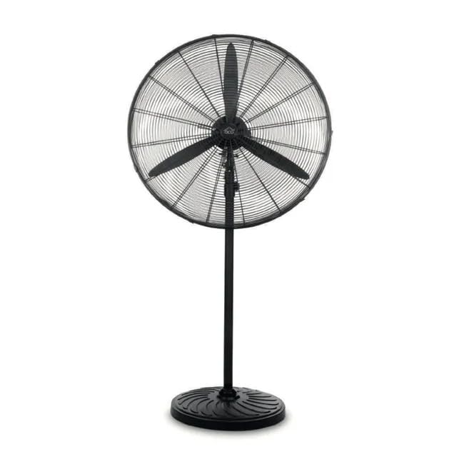 DISCORAMA - VENTILATORE INDUSTRIALE A PIANTANA POTENTE 120W DIAMETRO 62CM CON 3 PALE IN METALLO E BASE STABILE AD ALTEZZA REGOLABILE PER CASA UFFICIO E OFFICINA