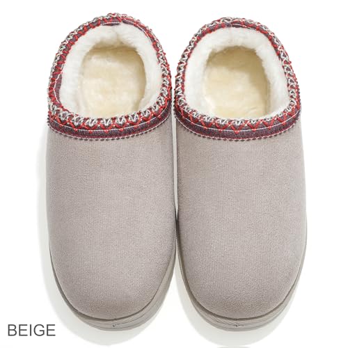 Snow Boots Slippers for Women Indoor Outdoor Girls Slip On Shoes Comfy Warm Soft Platform House Slipper Winter Ladies Closed Back Boot3