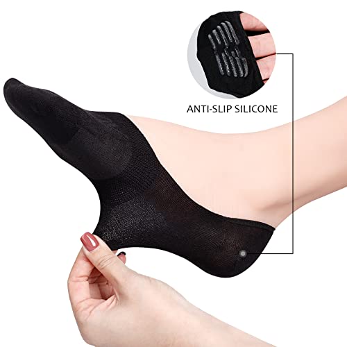 BIVOLU Womens Low Cut Thin Breathable Cotton Causal Socks Non Slip No Show Socks for Women Liner Flats Socks 6 pack2
