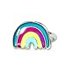 FUN JEWELS Cute Rainbow Color Change Mood Ring For Girls Size Adjustable
