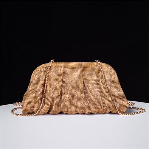Mini pochette velours bleu compacte avec chaîne pour ranger vos essentiels