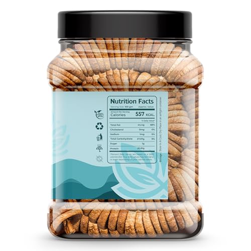 Image of Auravita Naturally Dried Premium Anjeer 500gm | Soft Juicy Figs Dry Fruit | No Added Sugar | Rich Source Of Fiber | Low in Fat | Healthy Snack