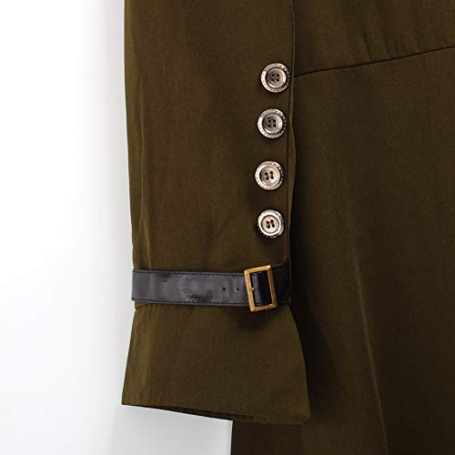 BLESSUME Gothic Victorian Tailcoat Steampunk VTG Coat Jacket Halloween Cosplay Costume (S, Army Green) steampunk buy now online BLESSUME Gothic Victorian Tailcoat Steampunk VTG Coat Jacket Halloween Cosplay Costume (S, Army Green) steampunk buy now online