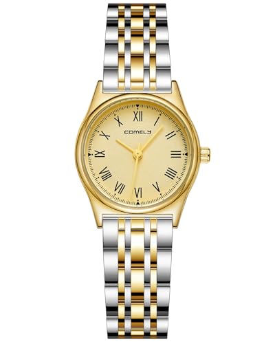Imagen de CIVO Reloj Mujer Dorado Pequeño: Acero Inoxidable Elegante Vintage Relojes de Pulsera Analogico de Cuarzo Números Romanos Clásicos