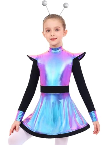 Robe tutu en forme A costume robot galactique ensemble fille 2 pièces