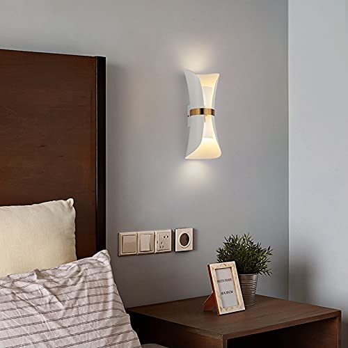 Lámpara de pared interior E27 blanca para transformar la atmósfera del dormitorio y pasillos 6
