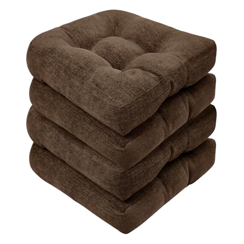 Basic Beyond Chair Cushions for Dining Chairs, Non-Slip Chair Pads,