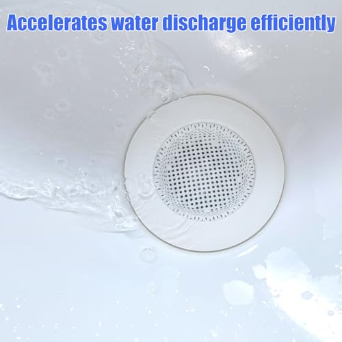 Coladores para fregadero de acero inoxidable 2 piezas blanco miniatura 4
