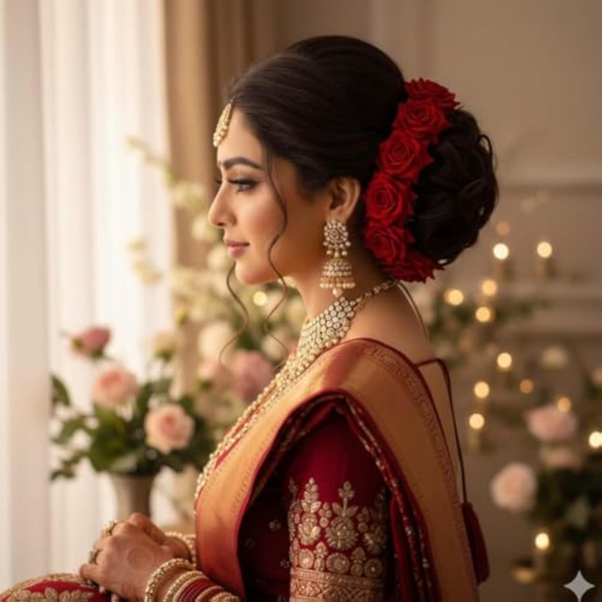 Rose Flower Juda for Girls and Women